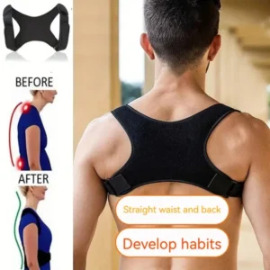 Unisex Breathable Back Posture Correction Belt Hunchback Prevention Sitting Posture Shaping Aid for Correct Body Alignment